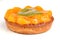 Tartlet with tangerine and kiwi.
