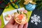 Tartlets with cream cheese and red salted salmon on a white plate for the festive table. Tasty portion light snack for a party.