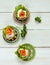 Tartlets with salmon