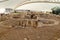 Tarxien, Malta 2018-26-02 - People visiting the Tarxien Temple Complex during a Heritage Malta Open Day - Landscape Orientation