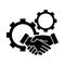 Task relation icon, vector illustration