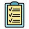 Task schedule event icon vector flat