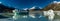 Tasman Glacier Lake with icebergs and mountains, Aoraki Mount Cook National Park, New Zealand