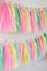 Tassel paper garlands for decoration.