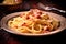 A Taste of Italy: Savory Spaghetti Carbonara Delight