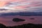 A taste of Mars landscape on a lake Nahuel Huapi Patagonia