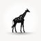 Tasteful Silhouette Giraffe Logo Series: American Iconography With Recycled Material Murals