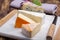 Tasting plate with four France cheeses, cream brie, marcaire, sa