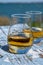 Tasting of single malt Scotch whisky with blue sea, ocean or river view, private whisky tours in Scotland, UK