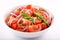 Tasty appetizer fresh tomato salad