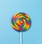 Tasty appetizing Party Accessory Sweet Swirl Candy Lollypop on B