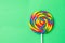 Tasty appetizing Party Accessory Sweet Swirl Candy Lollypop on G