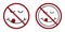 tasty ban prohibit icon. Not allowed tasting.