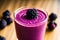 Tasty Blackberry Smoothie. Berrylicious Bliss. Blackberry Smoothie Delight. Generative AI