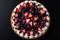 Tasty cake with berries Close up homemade cake with berries Yummy Delicious Dessert