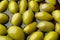 Tasty canned olives, closeup