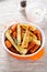 Tasty carrots with roasted parsnips