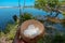 Tasty coco meat served inside the coco on the beach -FRUIT LOVE