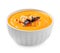 Tasty creamy pumpkin soup in bowl