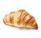 A tasty croissant isolated on a white background