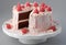 Tasty & Delicious Vanilla Cake with Strawberry\\\'s Generative AI