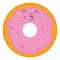 Tasty donut vector or color illustration