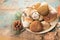 Tasty food - fresh porcini boletus oak muchrooms, high quality,