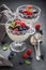 Tasty and fresh Panna Cotta made of cream and sugar