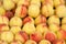 Tasty fresh peach background