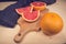 Tasty grapefruit - vintage decoration