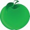 tasty green juicy apple vitamins