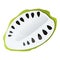 Tasty half soursop icon, cartoon style