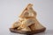 Tasty Hamantaschen, triangular filled-pocket cookies or `Haman`s ears