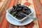 Tasty and Healthy Black Bean Dip in a White Dipping Bowl