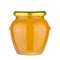 Tasty honey pot preserved, glass jar full of honey