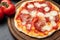 Tasty Italian Pizza With Salami Pepperoni Mozzarella Cheese