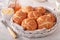 Tasty Kaiser rolls with sesame seeds, freshly baked