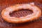 Tasty Kringle pastry in oval shape
