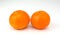 Tasty mandarins satsuma fruit on white background