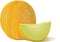 Tasty melon vector icon for print, windows, site