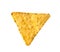 Tasty Mexican nacho chip on white