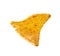 Tasty Mexican nacho chip on white