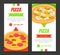 Tasty Pizza Business Card Template, Traditional Italian Food Express Delivery, Online Ordering Banner, Flyer, Coupon