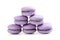 Tasty purple macarons