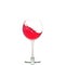 Tasty red wine in a glass. The concept of alcoholic beverages, r