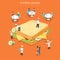 Tasty sandwich restaurant fast food menu flat vector isometric