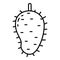 Tasty soursop icon, outline style