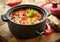 Tasty spicy chili con carne casserole