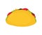 Tasty taco. Vector flat cartoon character