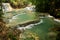 Tat Kuang Si Waterfalls or Kuang Xi Falls for Laotian people and foreign travelers travel visit and play swimming shallow water